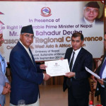 Nepali Ambassadors’ Regional Conference held at Muscat, Oman on 26th september 2017. The Ministry of foreign Affairs, Government of Nepal organized today at Muscat a Regional Conference of Nepali Ambassadors and Heads of Mission stationed in West Asia and Africa Region.
The conference was organized on the occasion of the official visit of the Rt. Hon. Prime Minister of Nepal to the Sultanate of Oman. The Embassy of Nepal in Muscat, hosted the event.
The Rt. Hon. Prime Minister directed the participants of the conference to work for the safety, security and the wellbeing of the Nepali migrant workers in the region.
Deputy Prime Minister and Foreign Minister for Foreign Affairs Hon. Krishna Bahadur Mahara instructed the Ambassadors to work towards enhancing the country’s image in the international arena and focus on conducting effective economic diplomacy.
Minister for Labour and Employment Hon. Farmullah Mansoor highlighted the various measures taken by the Government of Nepal to better manage foreign employment related issues and to address the problems faced by migrant workers.
The Ambassadors and Heads of the Mission made a presentation on their respective activities, opportunities & challenges.
Following matters were highlighted by the Ambassadors and Heads of the Mission: -
1) Concluding Bilateral Agreement or MoUs with labour receiving countries.
2) Appointing Honorary Consuls in various cities in the region;
3) Taking effective measures to curb malpractices in the field of labour recruitment and making migration safe, secured and dignified;
4) Additional Human Resource and budgetary support to effectively carry out Mission’s responsibility;
5) Identifying employment opportunities for skilled manpower;
6) Conducting economic diplomacy through effective co-ordination with all relevant agencies.
The Right Honorable Prime Minister also assured the Ambassadors that Government would take all the necessary measures to enable the mission to fulfill their responsibilities.
Foreign Secretary Mr. Shanker Das Bairagi moderated and conducted the conference and highlighted the objective of the conference and sought effective participation of all Ambassadors and Heads of mission. Mr. Bairagi also encourage the Ambassadors and Heads of the Mission to remain proactive for further strengthening the bilateral relations.
The Ambassadors and Head of mission appreciated Ministry of Foreign Affairs for organizing the Ambassador’s regional conference. They also thanked Ambassador Sarmila Parajuli Dhakal and the Embassy of Nepal in Muscat for hosting and making excellent arrangements for it.
Embassy of Nepal
Muscat
26th September 2017